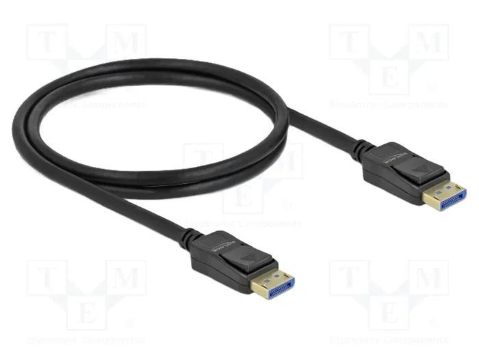 DELOCK Câble DisplayPort 2.0 noir 1m DELOCK Câble DisplayPort 2.0 noir 1m