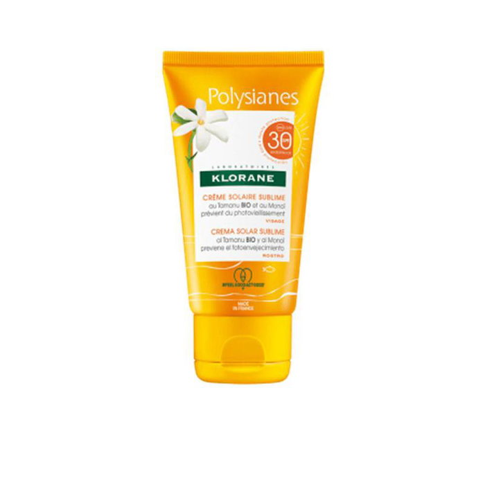 Klorane Polysianes Monoï et Tamanu Bio Crème Solaire Sublime SPF30 50 ml