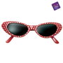 My Other Me Gafas Años 50 Rojas talla única