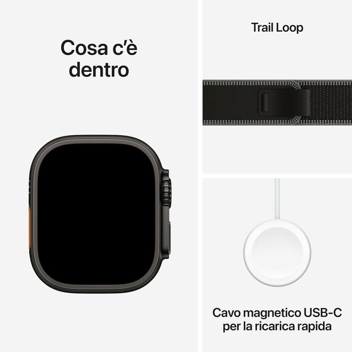 Montre intelligente Apple MF1D4QL/A Noir Light Blue 49 mm