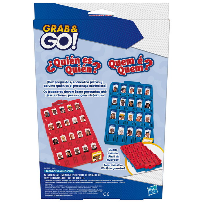 Hasbro Gaming Jeu de voyage Qui est Qui ? Version compacte F8257