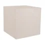 EDA Pot de fleurs carré Volcania 40 cm, 31 L, décor pierre, intérieur/extérieur, beige calcaire (39,5x39,5xH43,5 cm), Origine France Garantie