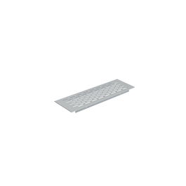 HERRAJES ALK Grille de ventilation pour plinthe en aluminium finition Chrome mat 225x70 mm