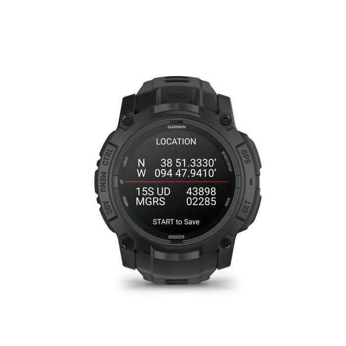 Garmin Instinct 3 Tactical Edition - Montre connectée GPS AMOLED, 50 mm, Noir