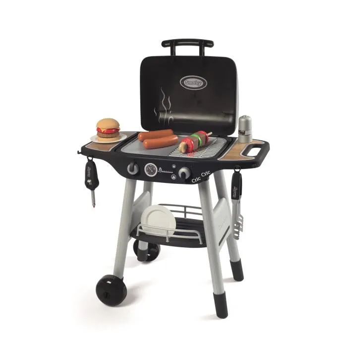 Smoby - Barbecue Grill pour Enfant avec Plancha, 18 Accessoires, Flammes Rétractables et Sons - Jeu d'Imitation Fabriqué en France Smoby - Barbecue Grill pour Enfant avec Plancha, 18 Accessoires, Flammes Rétractables et Sons - Jeu d'Imitation Fabriqué en France