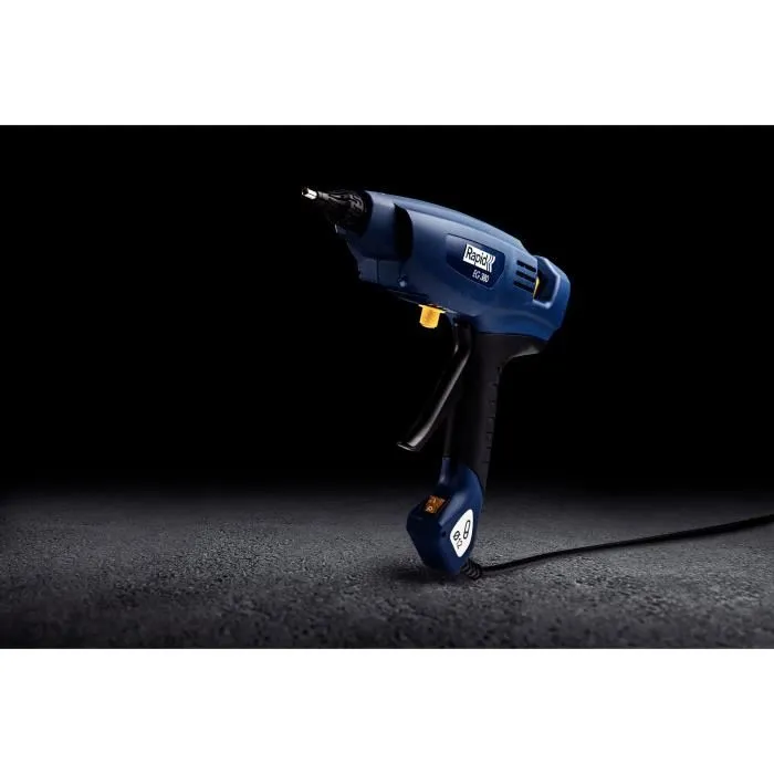 Rapid Agraf - Pistolet à colle industriel PRO EG380, 400W, débit 2200 g/h, température réglable 120-230°C, pour usage intensif et matériaux divers