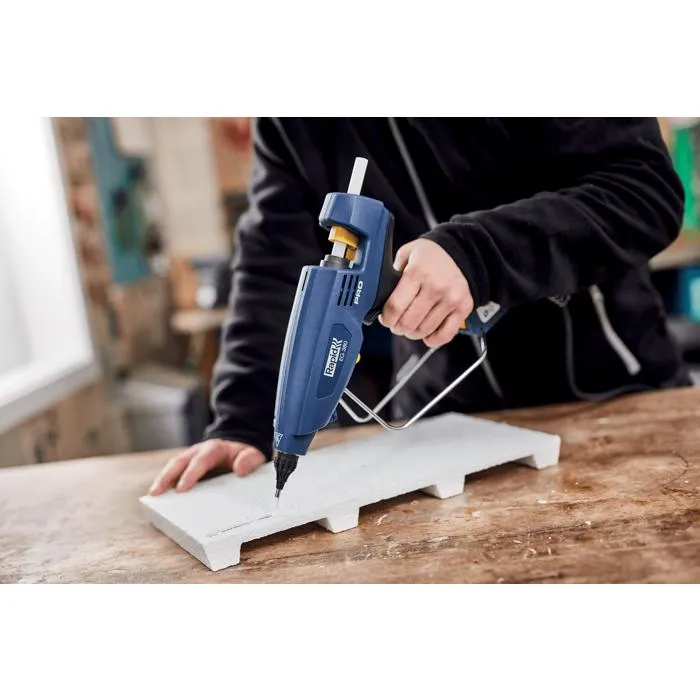 Rapid Agraf - Pistolet à colle industriel PRO EG380, 400W, débit 2200 g/h, température réglable 120-230°C, pour usage intensif et matériaux divers