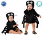 Atosa Déguisement Araignée Noire Bébé avec Capuche et Pattes Latérales