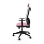 Piqueras y Crespo Chaise de Bureau Horna Rose et Blanc avec Appui-tête