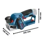 Bosch Professional Rabot sans fil GHO 12V-20 06015A7002 - Rabotage du bois compact avec coffret L-BOXX inclus