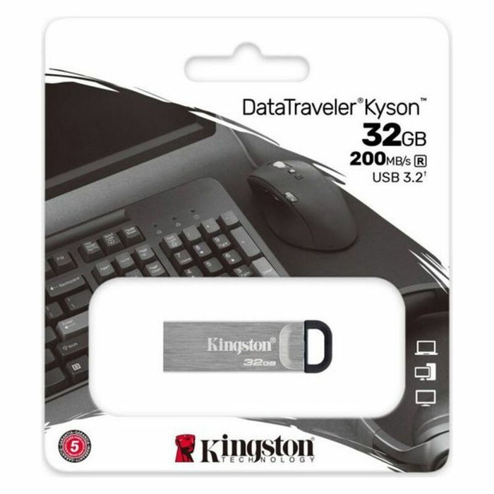 Clé USB Kingston DataTraveler DTKN Argenté Clé USB 32 GB