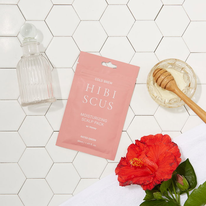 Rated Green COLD BREW HIBISCUS Hydratant Cuir Chevelu et Cheveux Doux - 50 ml