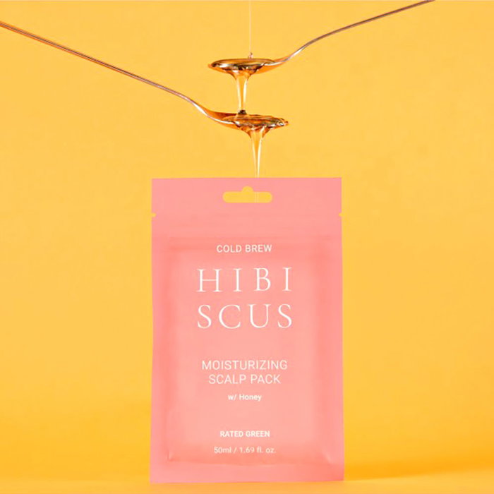 Rated Green COLD BREW HIBISCUS Hydratant Cuir Chevelu et Cheveux Doux - 50 ml