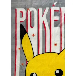 Pokemon Plaid Pikachu - Couverture douce et chaude décorative inspirée de l'univers Pokémon - Dimensions 130 x 180 cm