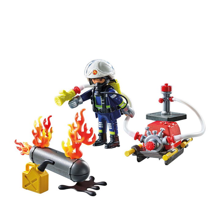 Playmobil Pompier avec pompe à eau Action Heroes 71826 Playmobil Pompier avec pompe à eau Action Heroes 71826