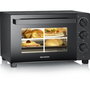 Severin TO 2075 Mini-four avec chaleur tournante, 30 L, Noir