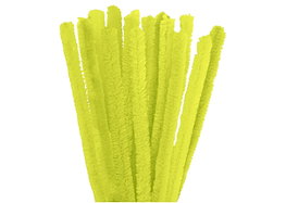 Innspiro Limpiapipas chenilla jaune 15mm x 50cm (Lot de 10)