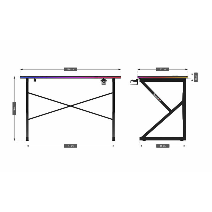 Bureau Huzaro HZ-Hero 1.7 RGB Black Bureau Huzaro HZ-Hero 1.7 RGB Black