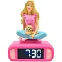 Lexibook Réveil Digital Barbie 3D avec Veilleuse Lumineuse, Effets Sonores, Alarme 6 Sonneries, Écran LCD et Fonction Snooze