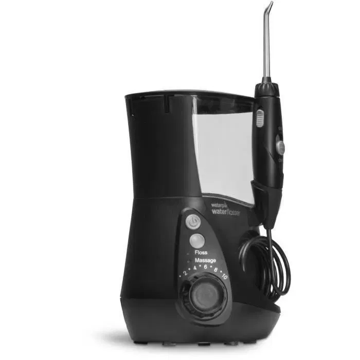 Waterpik WP-662 Hydropulseur bucco-dentaire adulte avec jet d'eau pour gencives saines - Modèle avancé - Noir