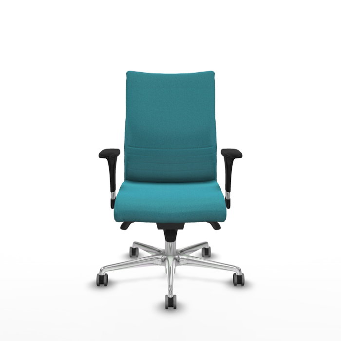Piqueras Y Crespo Chaise de bureau Albacete Turquoise avec mécanisme synchrone et base aluminium Piqueras Y Crespo Chaise de bureau Albacete Turquoise avec mécanisme synchrone et base aluminium