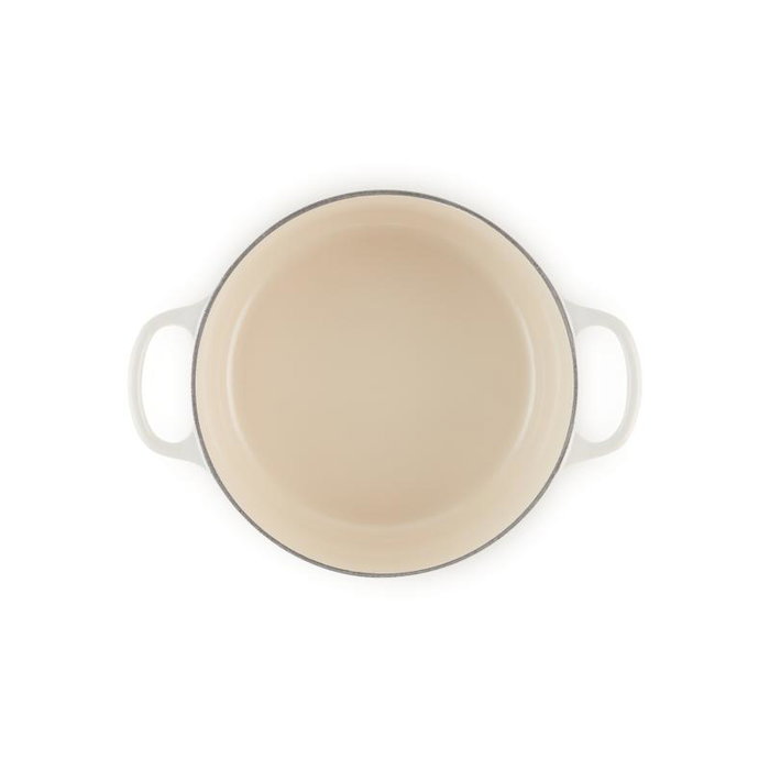 Le Creuset Signature Roaster rond 26cm blanc
