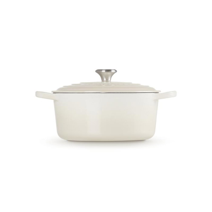 Le Creuset Signature Roaster rond 26cm blanc