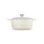 Le Creuset Signature Roaster rond 26cm blanc