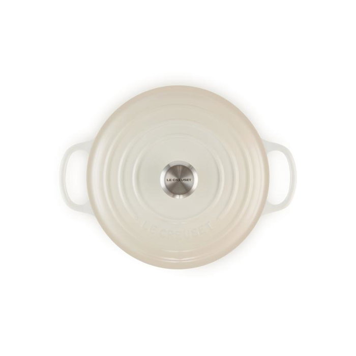 Le Creuset Signature Roaster rond 26cm blanc