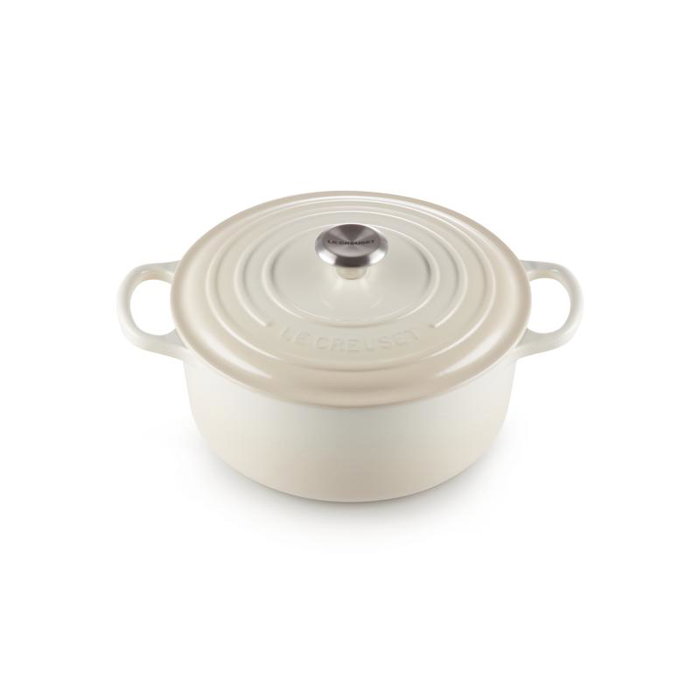 Le Creuset Signature Roaster rond 26cm blanc