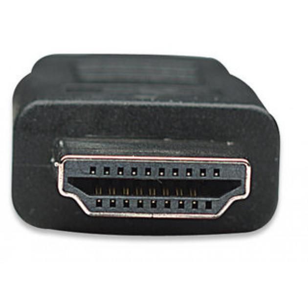 Techly Câble vidéo HDMI vers DVI-D M/M 1,8 m - Connectique dorée - Haute définition 1080p - Blindé contre les interférences