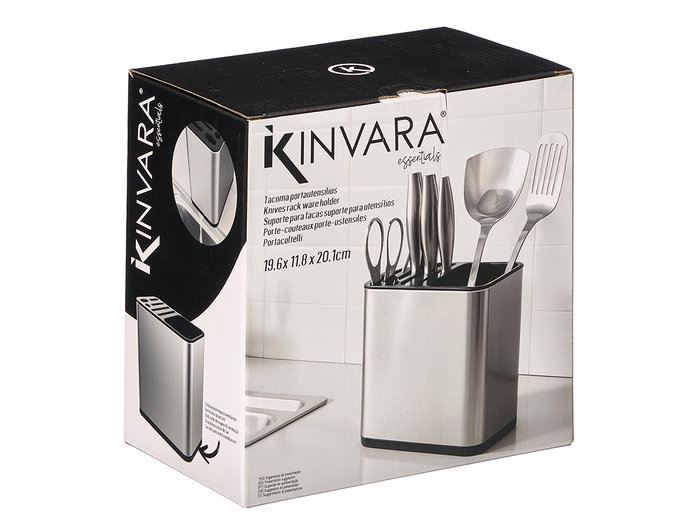 Kinvara Porte-ustensiles Acier 19.5x20x11.8 cm (Set de 12) Kinvara Porte-ustensiles Acier 19.5x20x11.8 cm (Set de 12)