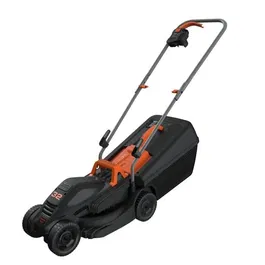 Black+Decker BEMW351-QS Tondeuse à Gazon Électrique Filaire 1000W 32 cm de Coupe, Hauteur Réglable 3 Positions pour Pelouse Jusqu'à 300 m²