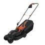 Black+Decker BEMW351-QS Tondeuse à Gazon Électrique Filaire 1000W 32 cm de Coupe, Hauteur Réglable 3 Positions pour Pelouse Jusqu'à 300 m²