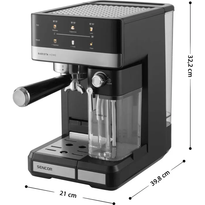 Sencor SES 4060BK - Machine à expresso avec cappuccino et latte automatiques - Noire Sencor SES 4060BK - Machine à expresso avec cappuccino et latte automatiques - Noire