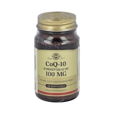 SOLGAR Coenzyme Q10 100 mg, 30 capsules molles SOLGAR Coenzyme Q10 100 mg, 30 capsules molles