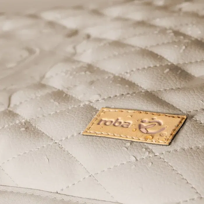 Roba BORN UP Chaise haute évolutive 2 en 1 en bois naturel, transat inclinable gris, ajustable, jusqu'à 70 kg - Sécurité optimale pour bébé