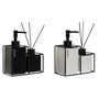 Ensemble de Bain Home ESPRIT Blanc Noir Métal Dolomite 14,5 x 8 x 17 cm 2 Pièces (2 Unités)