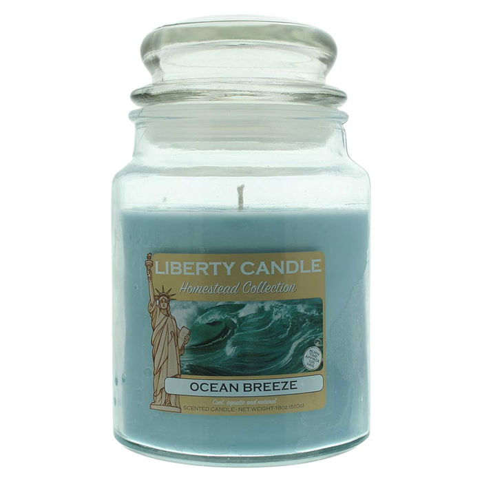 Liberty Candle Bougie Parfumée Ocean Breeze Cool, 510 g, Parfum Frais Liberty Candle Bougie Parfumée Ocean Breeze Cool, 510 g, Parfum Frais