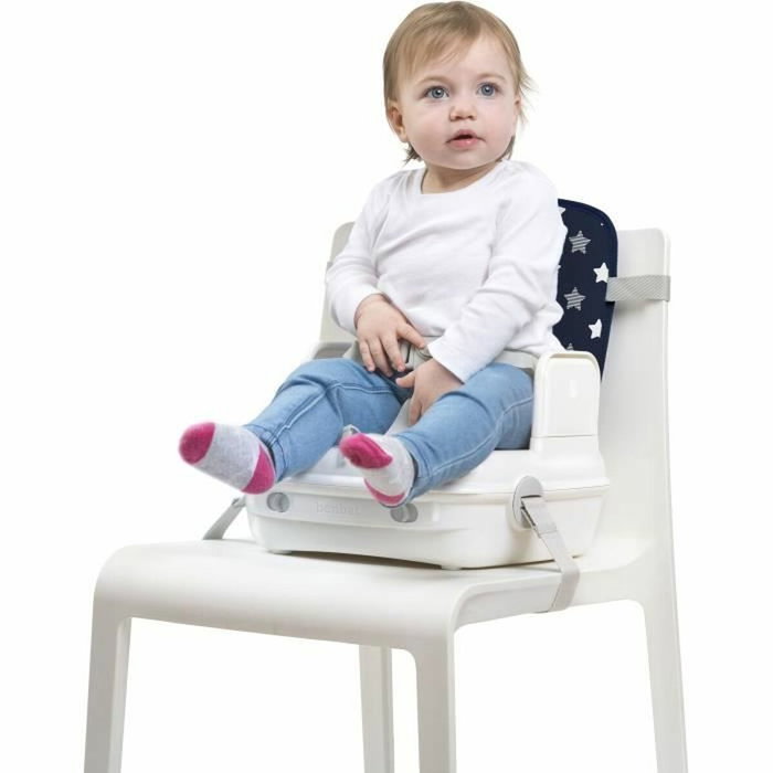 Benbat Réhausseur Bébé Portable et Pliable - Blanc et Bleu Benbat Réhausseur Bébé Portable et Pliable - Blanc et Bleu