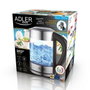 Adler Bouilloire AD 1247 Verre Gris acier 2200 W 1,7 L