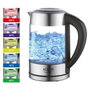Adler Bouilloire AD 1247 Verre Gris acier 2200 W 1,7 L