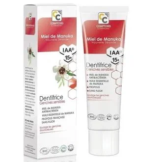 COMPTOIRS & COMPAGNIES Dentifrice Gencives Sensibles Miel Manuka IAA15+ 75ml COMPTOIRS & COMPAGNIES Dentifrice Gencives Sensibles Miel Manuka IAA15+ 75ml