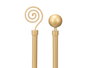 Giftdecor Barre à rideaux assortie 120-210 cm Doré