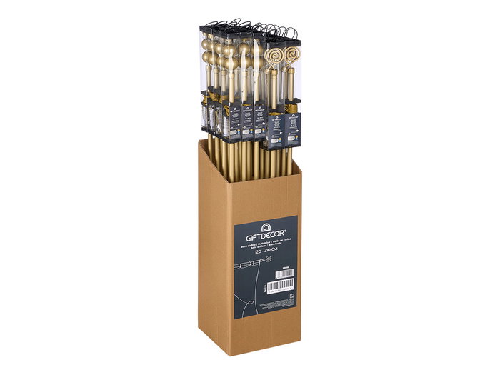 Giftdecor Barre à rideaux assortie 120-210 cm Doré Giftdecor Barre à rideaux assortie 120-210 cm Doré