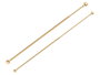 Giftdecor Barre à rideaux assortie 120-210 cm Doré