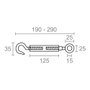 Edm Tendeur crochet-anneau DIN-1480 TNS01, M10, acier galvanisé