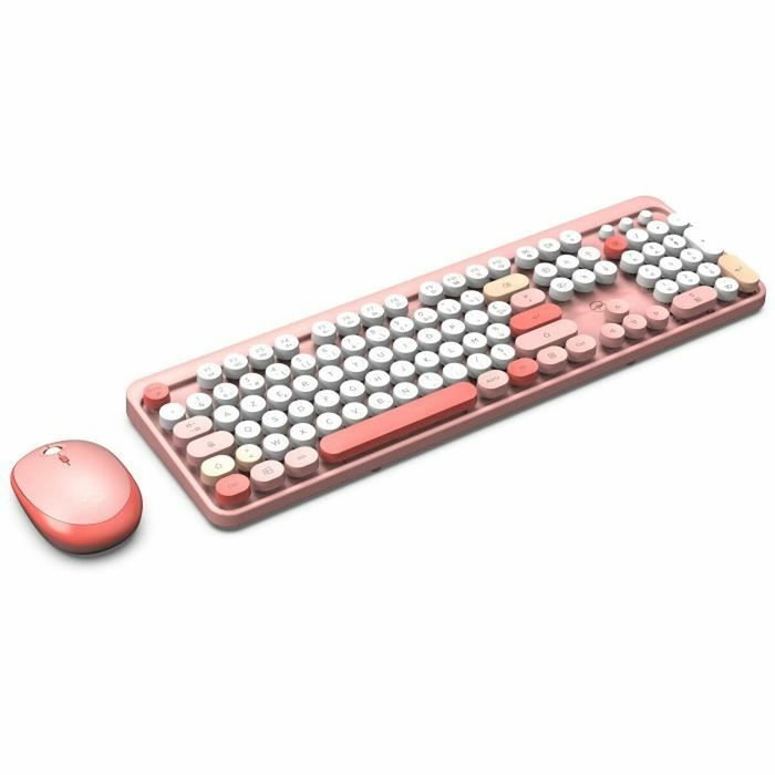 Mobility Lab Pure Color Ensemble clavier et souris sans fil Rose AZERTY Français Mobility Lab Pure Color Ensemble clavier et souris sans fil Rose AZERTY Français
