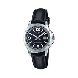 Montre Femme Casio LADY DATE, LEATHER - BLACK (Ø 35 mm)