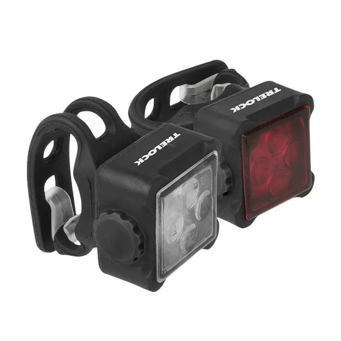 Trelock LS 260 Square-Line Jeu de Lumières USB Noir Trelock LS 260 Square-Line Jeu de Lumières USB Noir